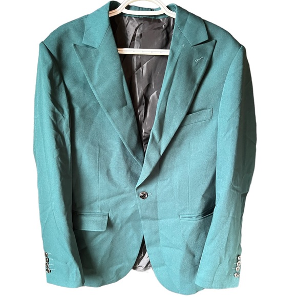 Women 2 pcs Green / Blue suit - Picture 11 of 13